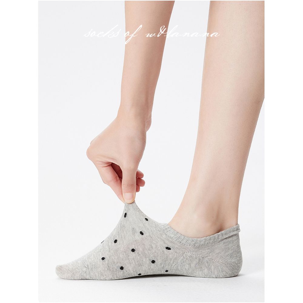 Boat Socks Women s Pure Cotton Summer Thin Anti slip White Non falling Heel Short Socks Invisible Socks Wave Point Anti stripping Shallow Mouth Ankle Socks image 3