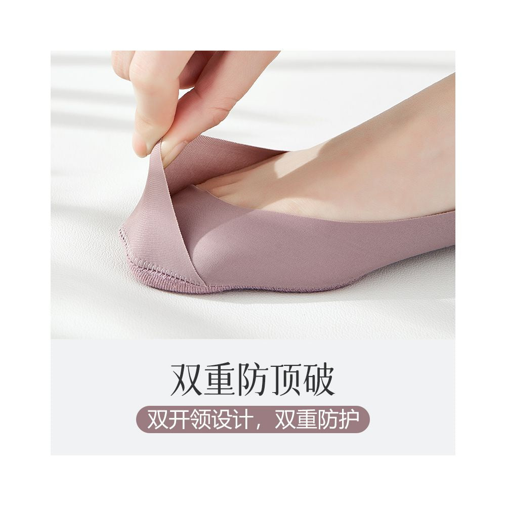 Ice silk cotton bottom boat socks for women anti slip and non falling heels summer thin design ultra shallow mouth low top single shoes high heels invisible socks image 51
