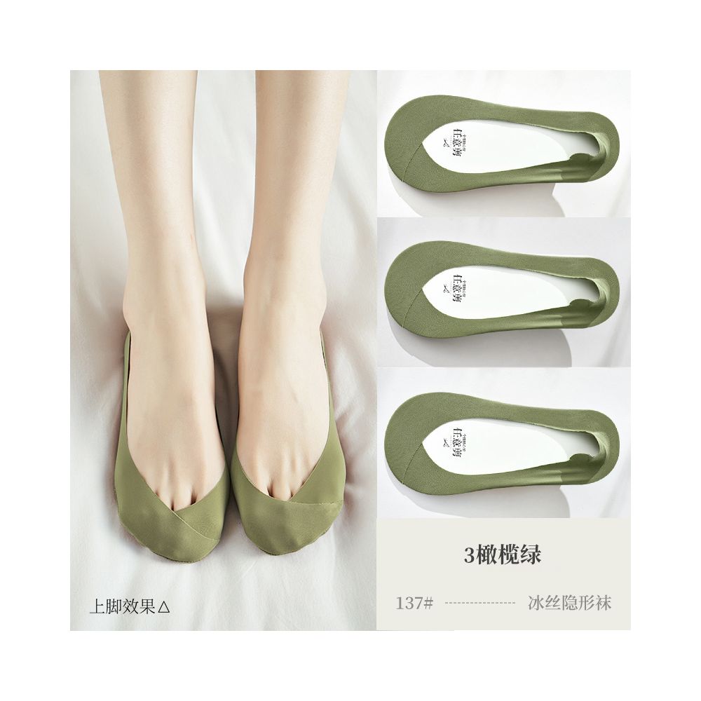 Ice silk cotton bottom boat socks for women anti slip and non falling heels summer thin design ultra shallow mouth low top single shoes high heels invisible socks image 12
