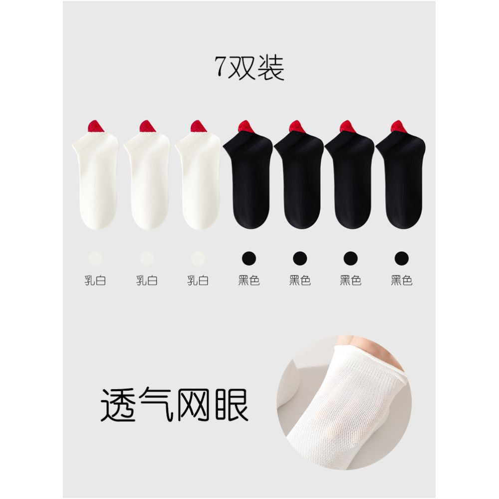 Socks for women boat socks summer mesh thin breathable anti slip no falling off heel shallow mouth boneless invisible socks sweat absorbing short socks for women image 13