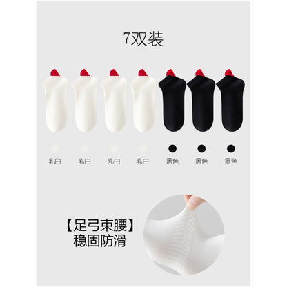 Socks for women boat socks summer mesh thin breathable anti slip no falling off heel shallow mouth boneless invisible socks sweat absorbing short socks for women image 27