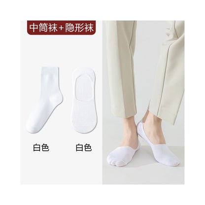 Take wedding photos boat socks men s formal wear leather shoes socks plus size summer thin cotton socks anti odor suit black socks image 78