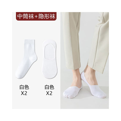 Take wedding photos boat socks men s formal wear leather shoes socks plus size summer thin cotton socks anti odor suit black socks