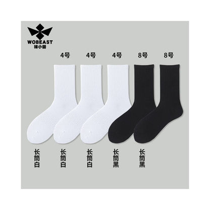Socks Little Beast Men s Short Socks Men s Summer Thin Cotton Anti Odor 7a Antibacterial White Sports Towel Bottom Middle Socks image 20
