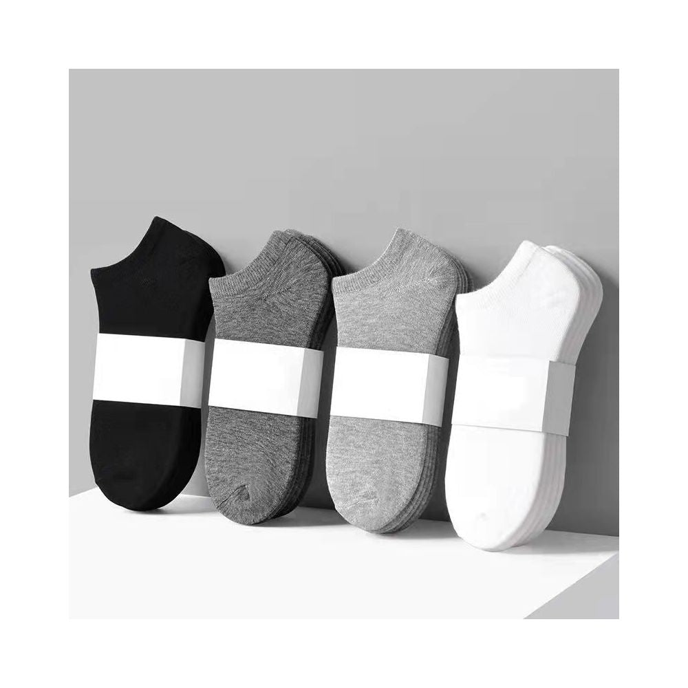Xinjiang free shipping socks men s spring and summer sports solid color short invisible boat socks sweat absorbing long tube mid tube socks image 2