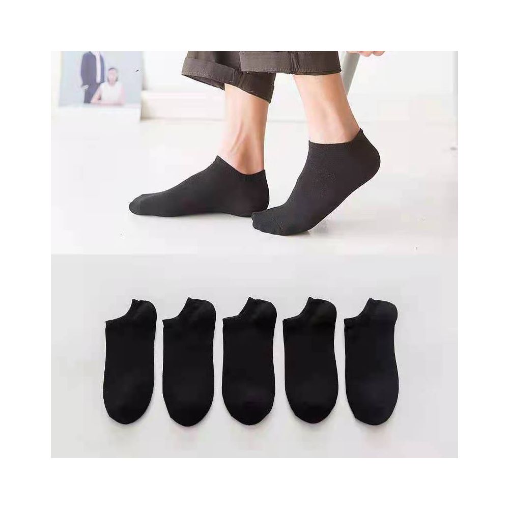 Xinjiang free shipping socks men s spring and summer sports solid color short invisible boat socks sweat absorbing long tube mid tube socks image 3