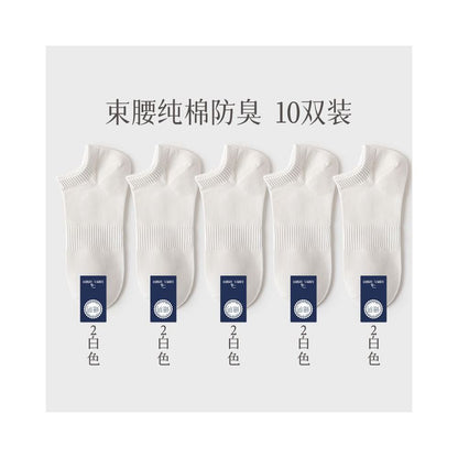 Men s pure cotton socks men s socks deodorizing filter sweat absorbent socks summer thin low cut flats invisible boat socks image 9