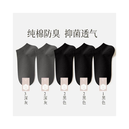 Men s pure cotton socks men s socks deodorizing filter sweat absorbent socks summer thin low cut flats invisible boat socks image 55
