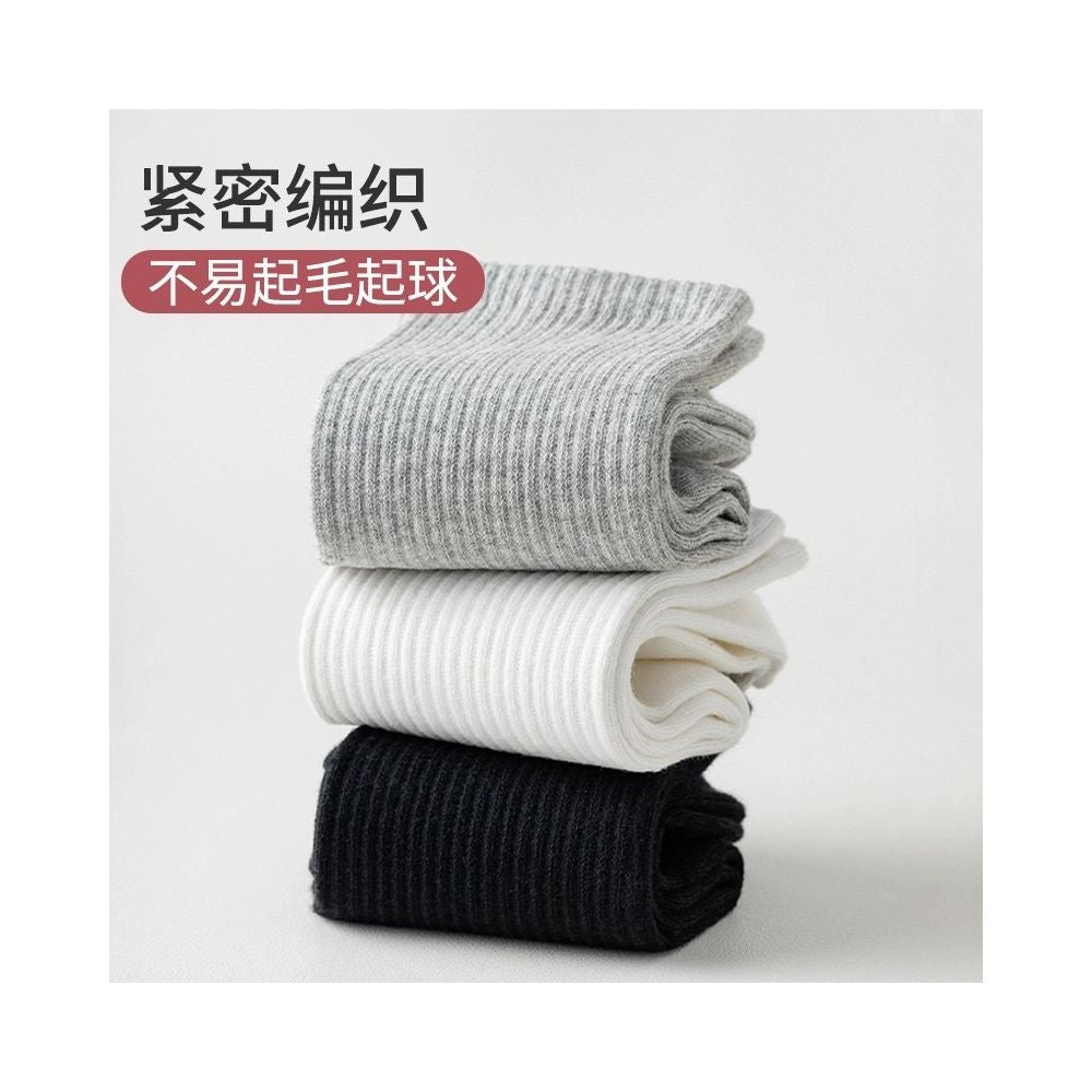 Men s anti odor sweat wicking cotton crew socks lightweight solid color mid calf socks for spring summer women s boat socks image 4