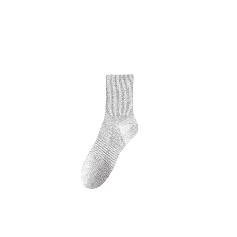 Men s anti odor sweat wicking cotton crew socks lightweight solid color mid calf socks for spring summer women s boat socks image 5