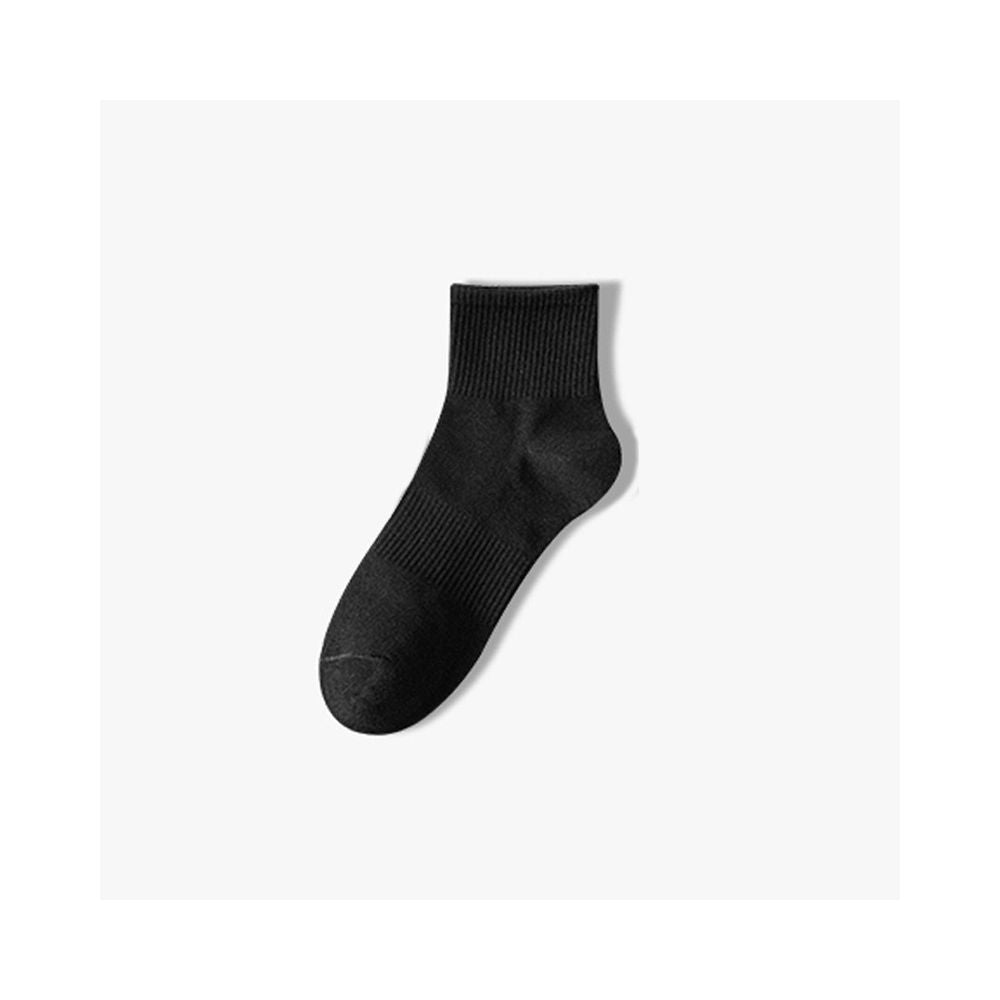 Men s anti odor sweat wicking cotton crew socks lightweight solid color mid calf socks for spring summer women s boat socks image 13