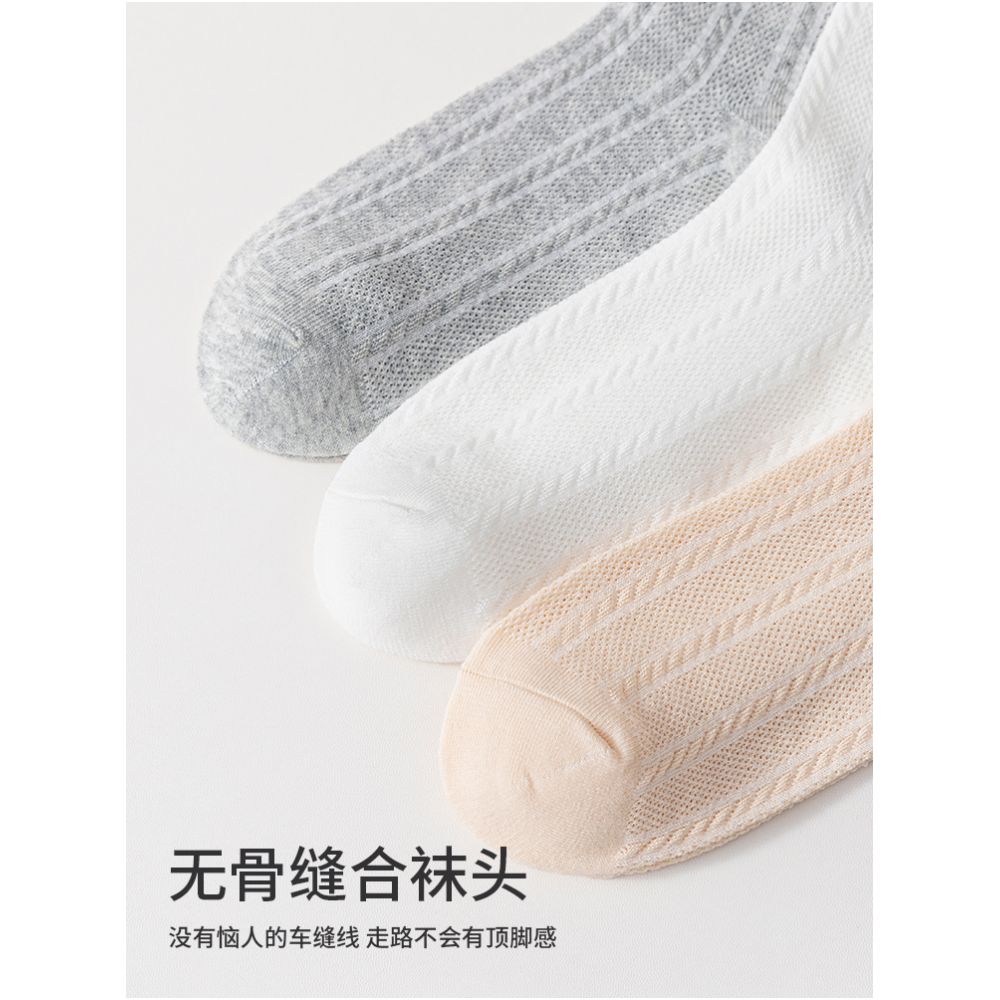 Ancient and modern socks women s boat socks summer thin style non falling heel antibacterial anti pure odor cotton invisible traceless mesh socks image 4