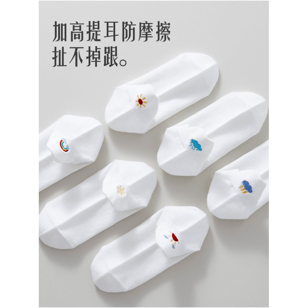 Hengyuanxiang seamless cotton ankle socks for women antibacterial thin breathable non slip perfect for spring summer sports image 6