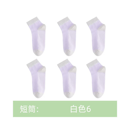 Langsha women s summer thin ankle socks pure cotton low cut invisible socks 2025 new summer black women s socks image 38