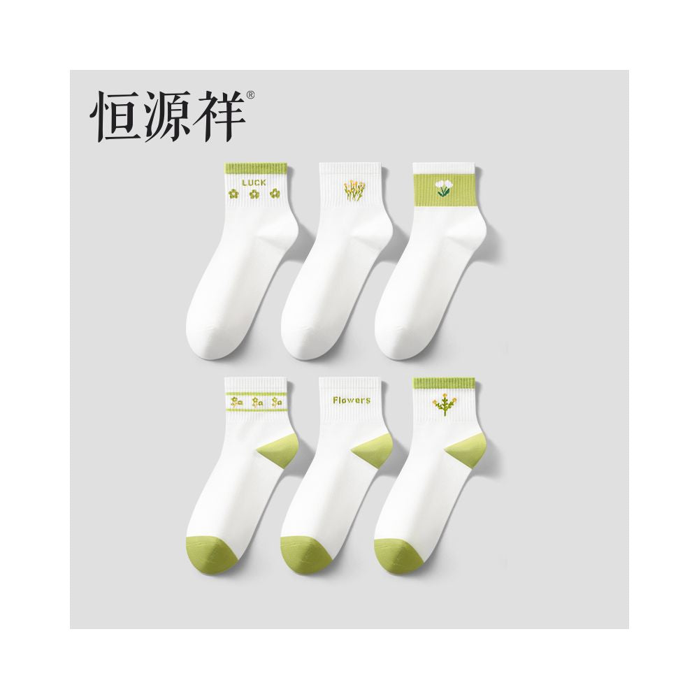 Hengyuanxiang socks boat socks women summer thin short socks pure cotton 100 white women s socks cotton breathable short cotton socks image 0