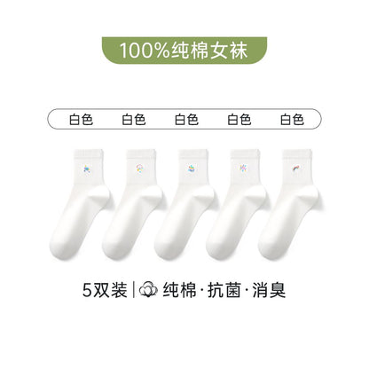 Hengyuanxiang socks boat socks women summer thin short socks pure cotton 100 white women s socks cotton breathable short cotton socks image 9