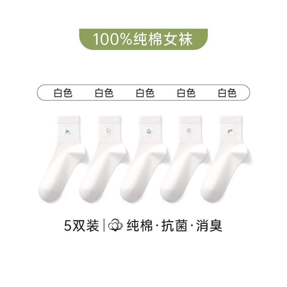 Hengyuanxiang socks boat socks women summer thin short socks pure cotton 100 white women s socks cotton breathable short cotton socks image 10