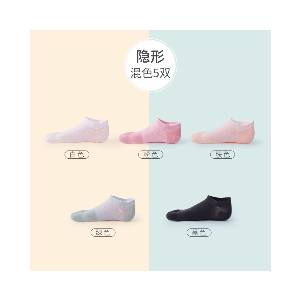 Hengyuanxiang pure cotton five finger socks men socks summer thin mesh deodorizing filter flats women s low ankle boat socks image 50
