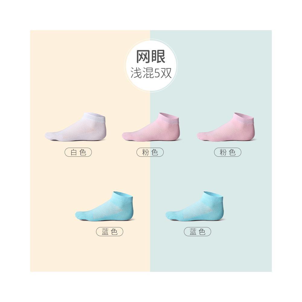 Hengyuanxiang pure cotton five finger socks men socks summer thin mesh deodorizing filter flats women s low ankle boat socks image 56
